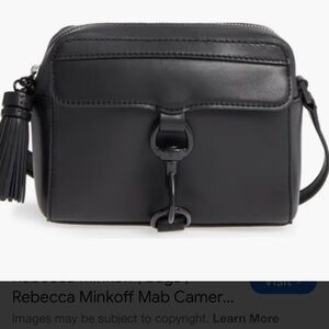 Black Leather Crossbody Bag
